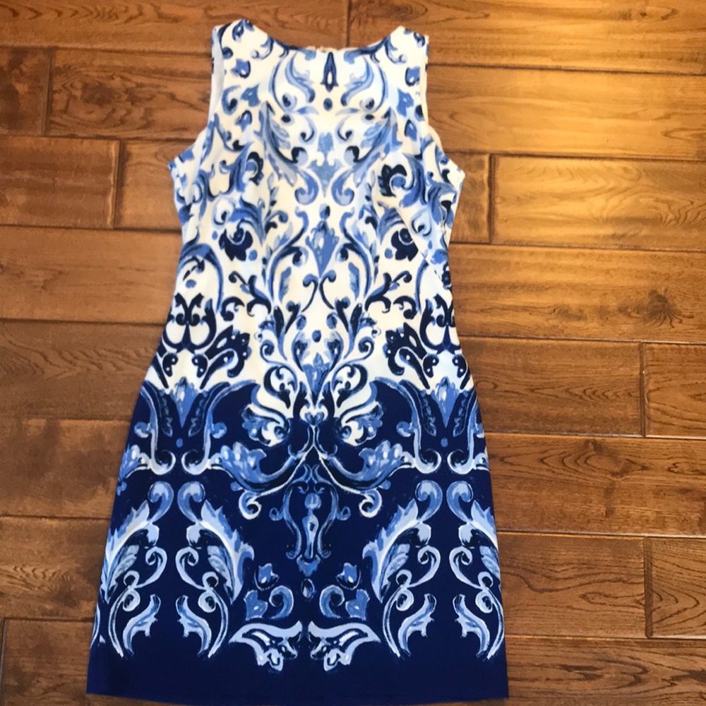 Printer shift dress